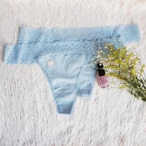 NWT 2 Stretch Cotton And Lace Thong Size XL